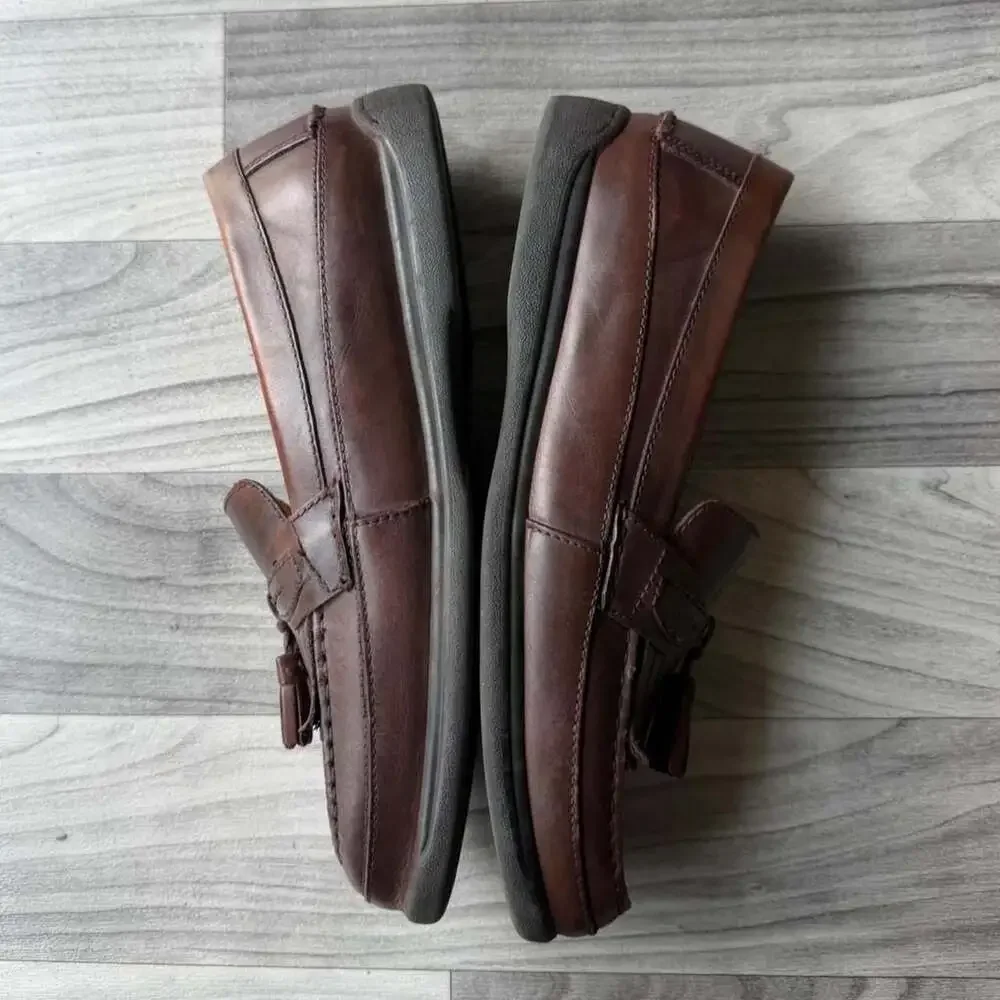 Dockers Brown Leather Tassel Loafers Men's 12M